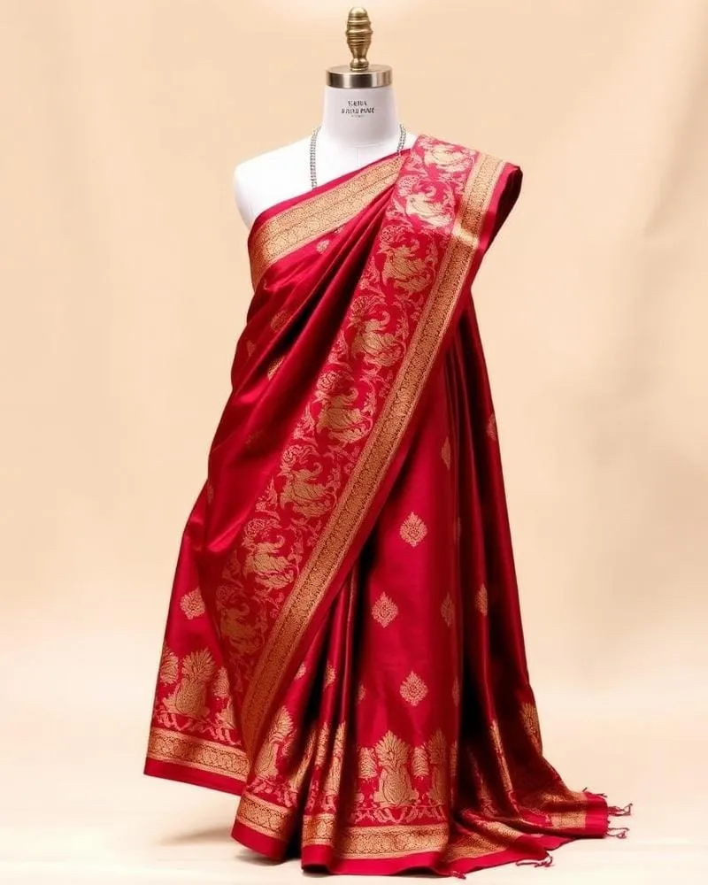 Rani Vastra Royal Maroon Kanchipuram
